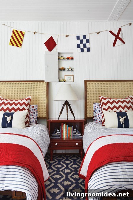 House and Home Red White and Blue Layered Bedding img 28953 5