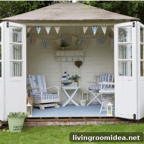 summer house backyard garden retreat
