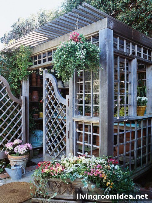 gorgeous potting shed