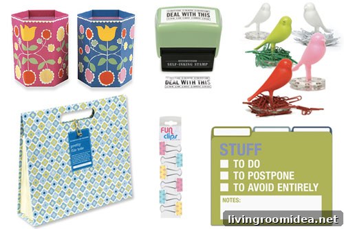 Cute As Pie Office Supplies colorful desk items