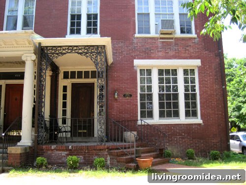 Before exterior of historic Fan district home