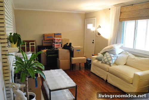 Essential Moving Checklists and Practical Packing Tips 3 Other Side Of Living Room Filled With Moving Materials and Furniture Padded