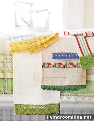 cute spring tea towels