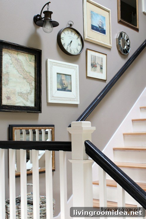 eclectic gallery stair wall img 32193 1