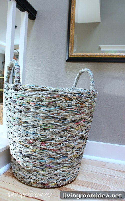 Recycled Basket Stair Wall img 32193 6 2