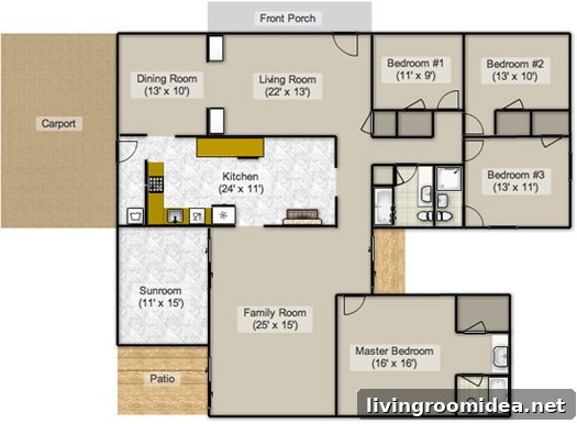 Floor plan sketch