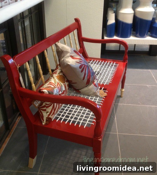 Red South African Bench via West Elm img 32517 5