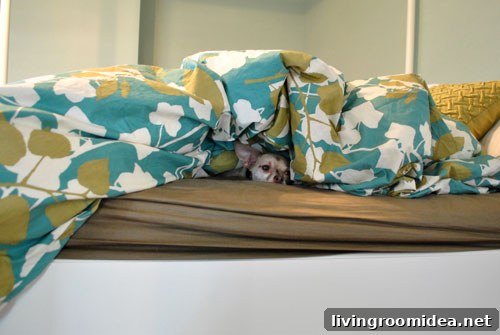 Burger under covers