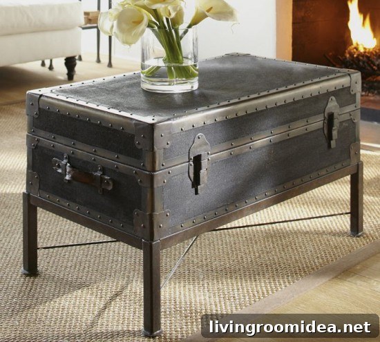 pottery barn coffee table trunk img 33136 4 1
