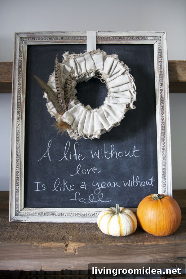 Ruffle Wreath Fall