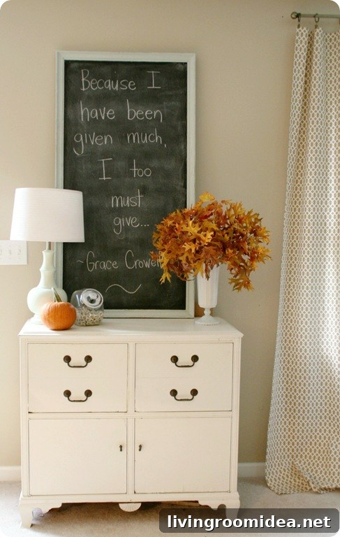 Fall chalkboard