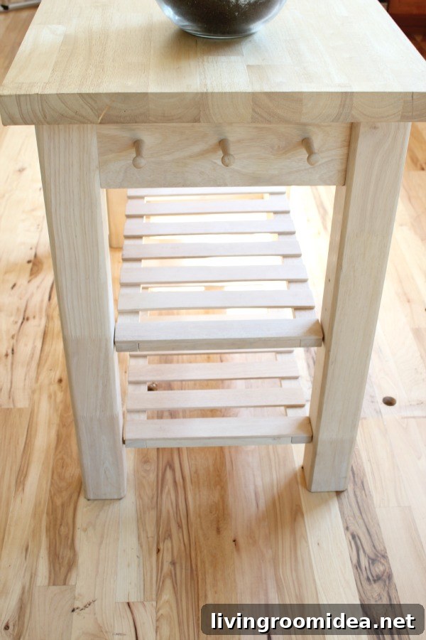 unfinished kitchen island pegs img 34858 2