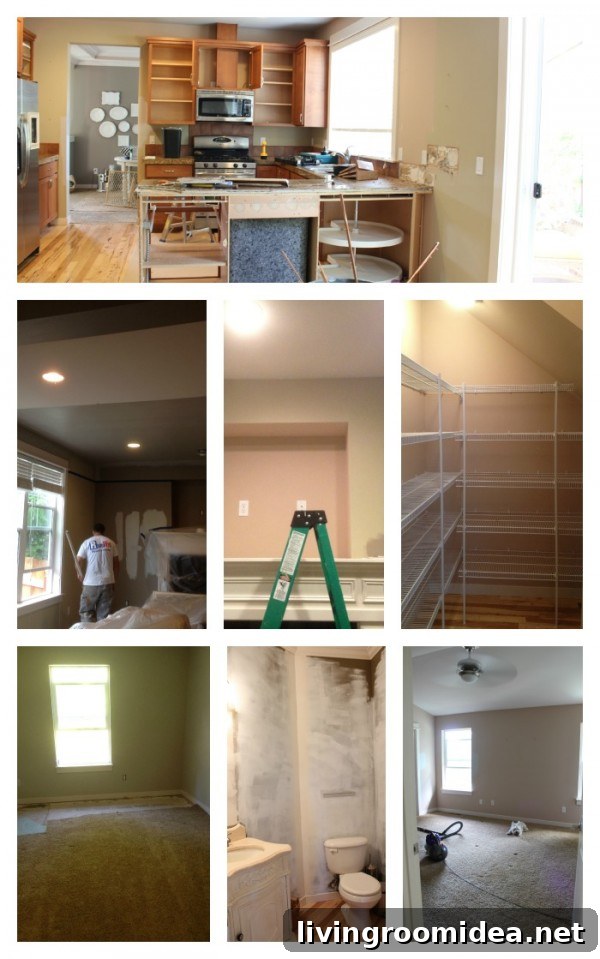 Before pictures in progress