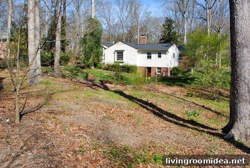 Back of the house and yard