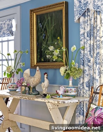 Spring Tea Party Ideas for Delightful Afternoon Gatherings 3 country buffet table dining room