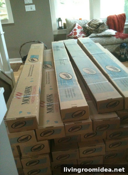 mohawk wood flooring project
