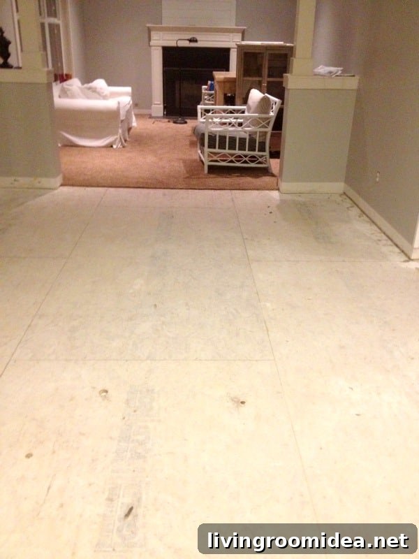 prepping for new wood floors