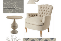 3 Room Inspiration Boards Featuring Red Letter Words Art