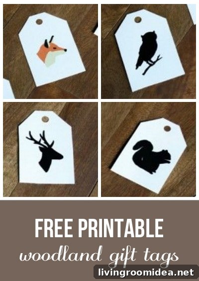 Free Printable Woodland Gift Tags