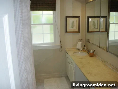 inexpensively updated bathroom after
