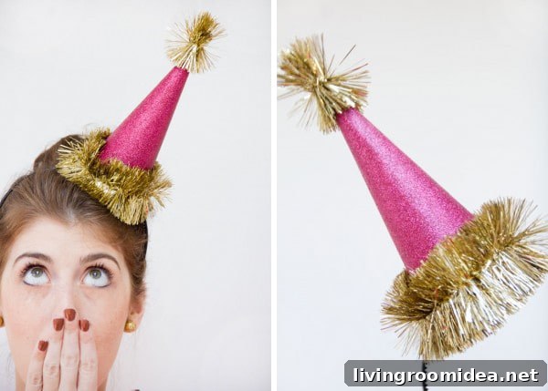 diy new years eve hats