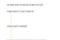 2013 Home Goals Planner — Free Printable Checklist