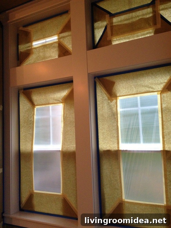 covering windows for painting trim img 39106 6