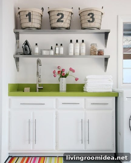 I Hate Doing Laundry—Smart Tips to Make It Less Painful 8 Pretty-Laundry-Room-Colorful