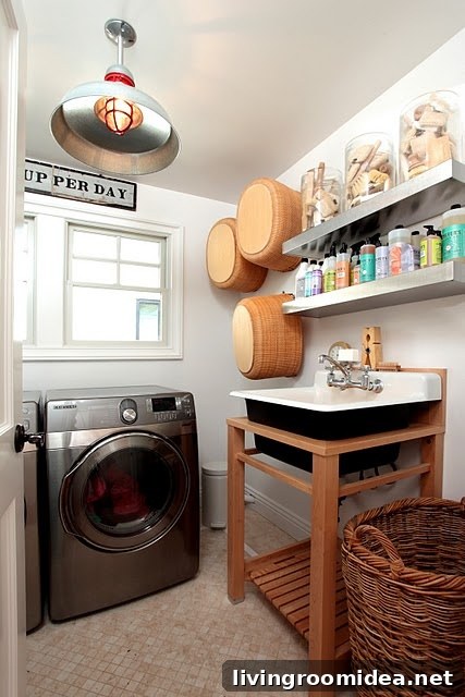 I Hate Doing Laundry—Smart Tips to Make It Less Painful 9 Laundry-Room-Industrial