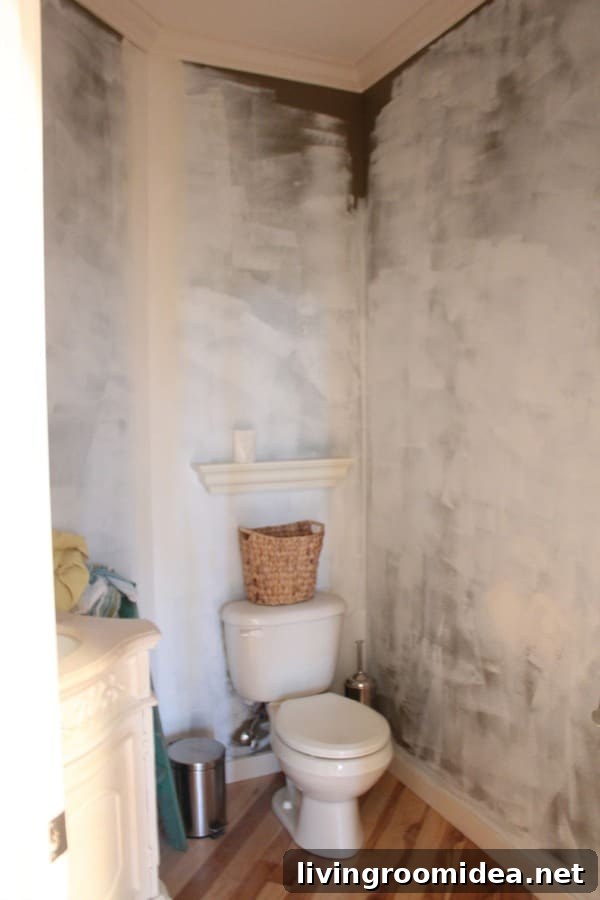 Powder Room Makeover Reveal: Second Budget-Friendly Renovation 8 in between