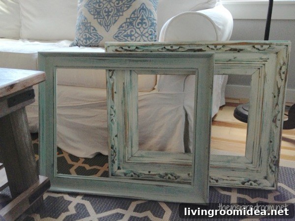 Powder Room Makeover Reveal: Second Budget-Friendly Renovation 10 flea market frames