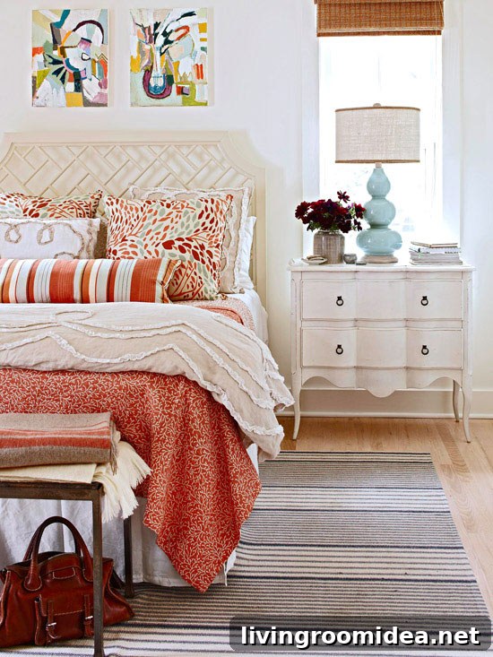colorful bedroom