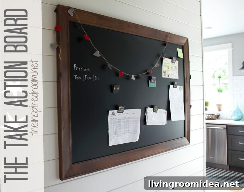 Paper clutter organization board