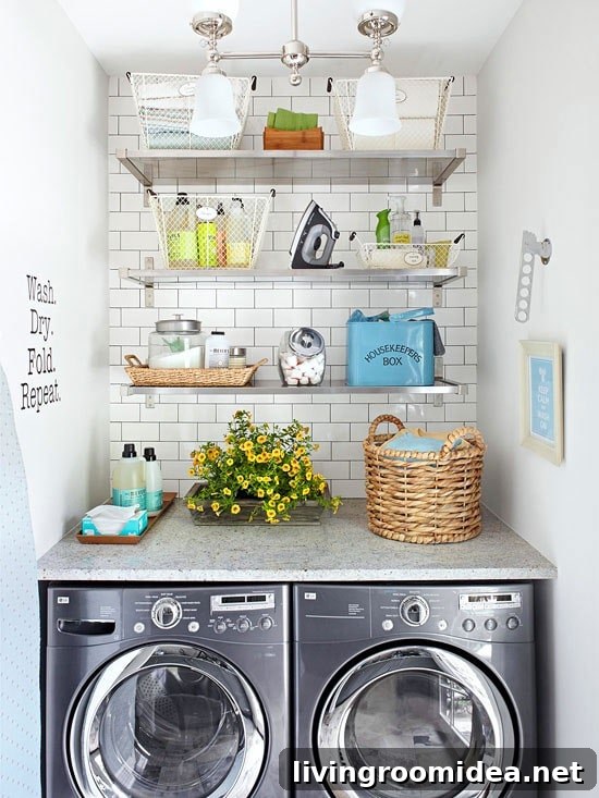 11 Creative Ways to Spring-Clean and Organize Your Home 3 Small-Space-Laundry-Organization
