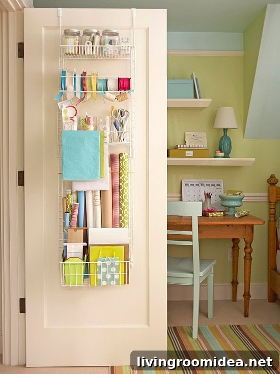 11 Creative Ways to Spring-Clean and Organize Your Home 10 Gift-Wrap-Spring-Organization