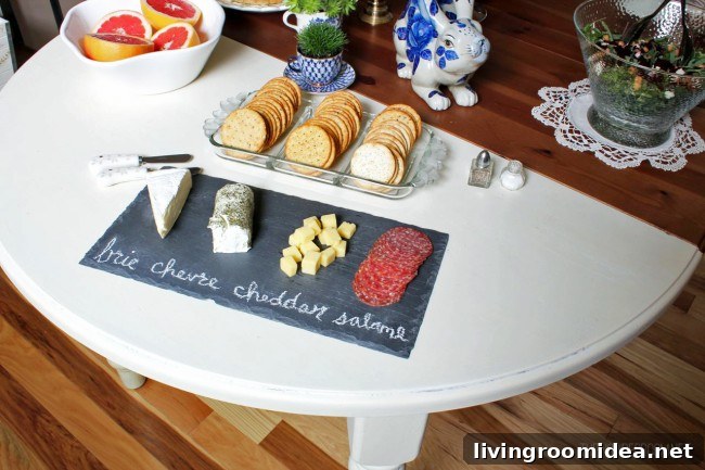 chalkboard cheese plate