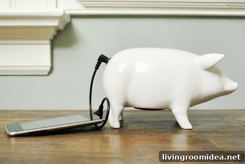Ceramic animal music dock