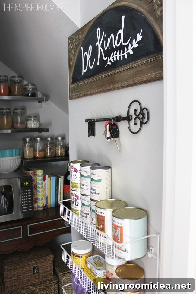 wire rack pantry organization