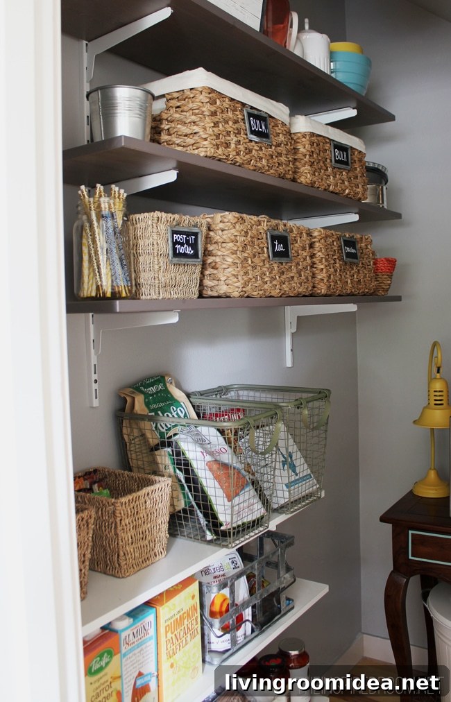 Kitchen Pantry Reveal: Organized Storage Ideas and Inspiration 4 organized pantry