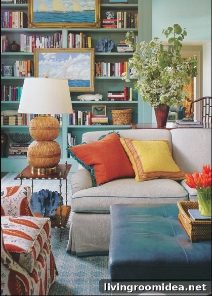 Colorful living room design