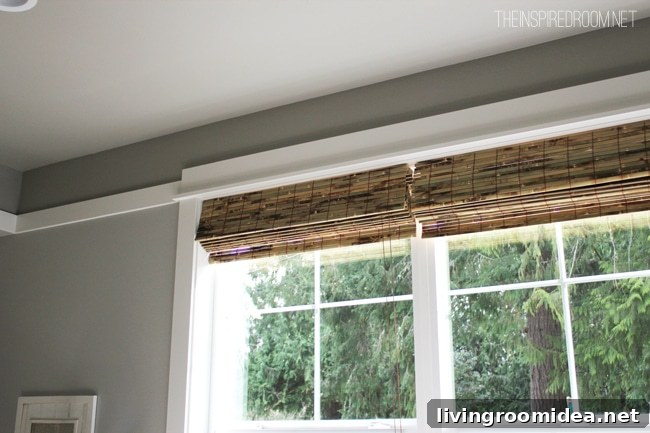 close up tortoise bamboo blinds