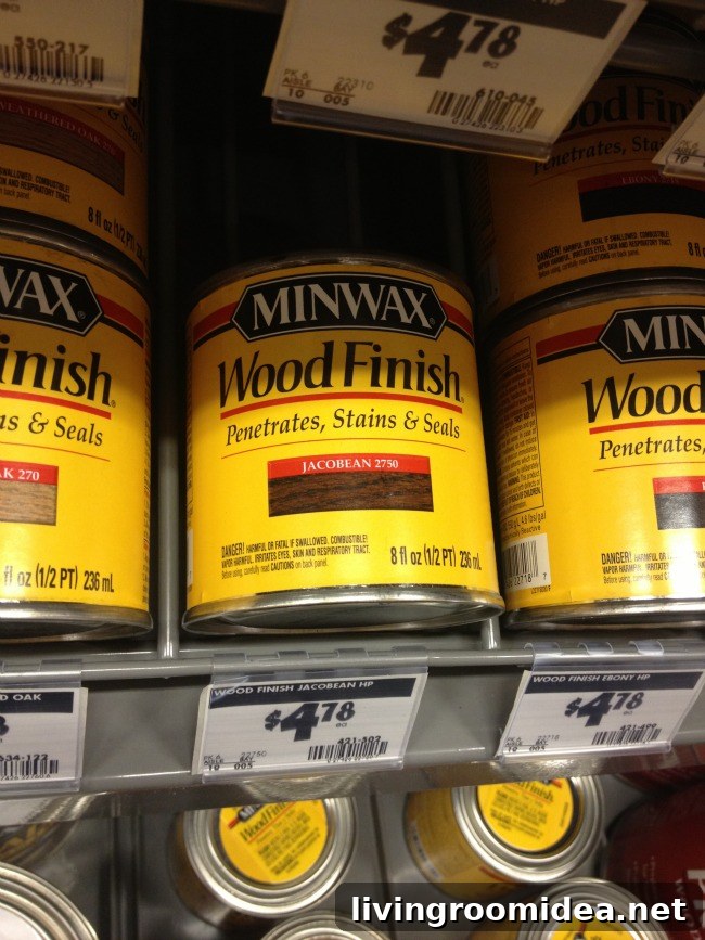 jacobean wood stain for countertop
