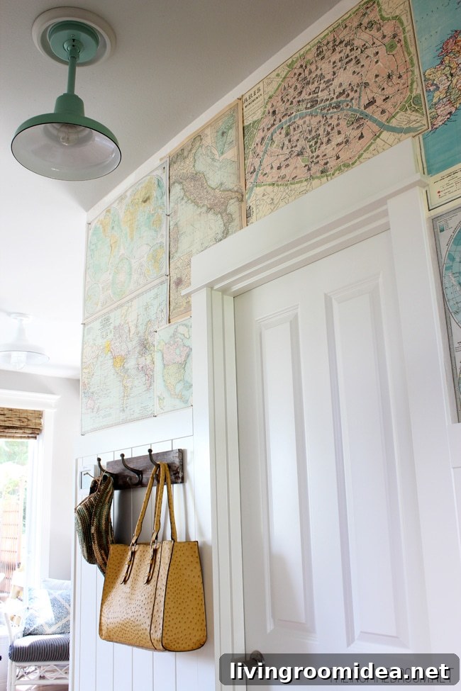 DIY Map Wallpaper Ideas for Narrow Hallways 3 wallpaper for walls