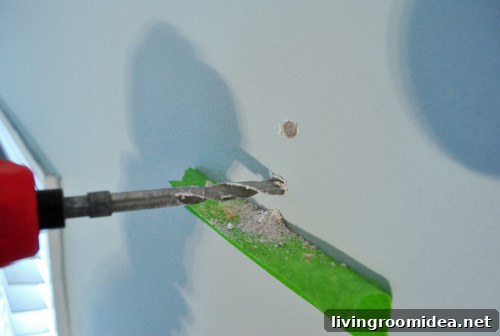 Drywall dust tape trick