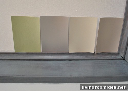 Metallic paint swatches