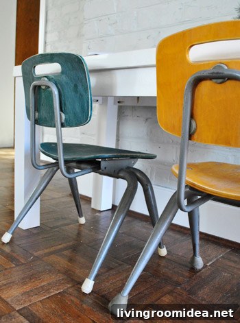 DIY Kids Art Desk Built Into a Cabinet Door: Step-by-Step Guide 14 Desk in living room