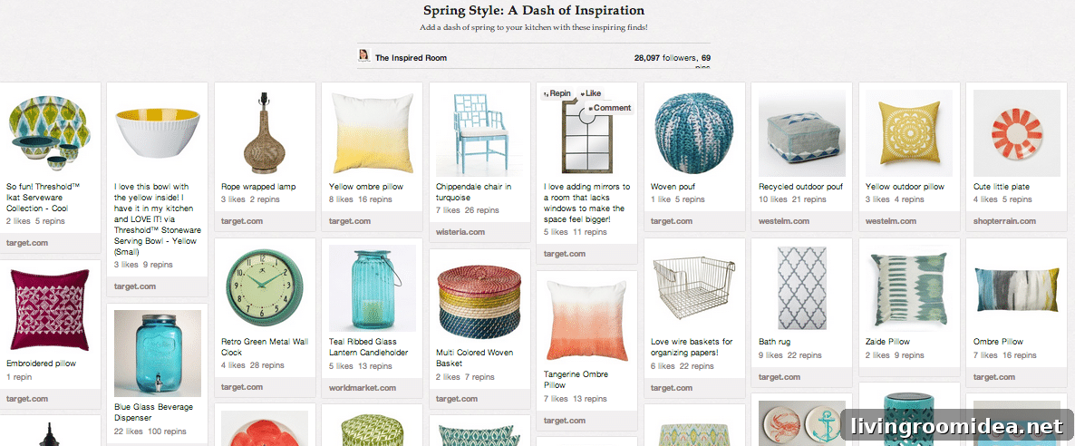 spring decorating pinterest board