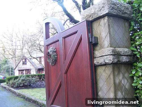 wood entry gate wood entry gate