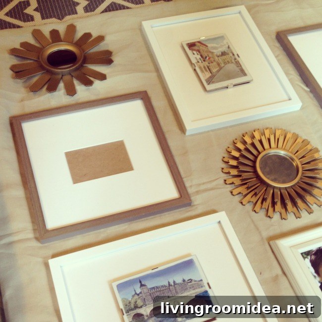 Change Is Coming: Embracing Life's Small Shifts 4 gallery wall set up