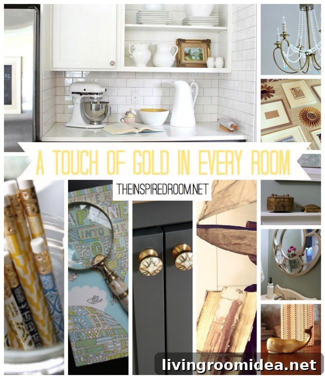 Add a touch of gold to every room